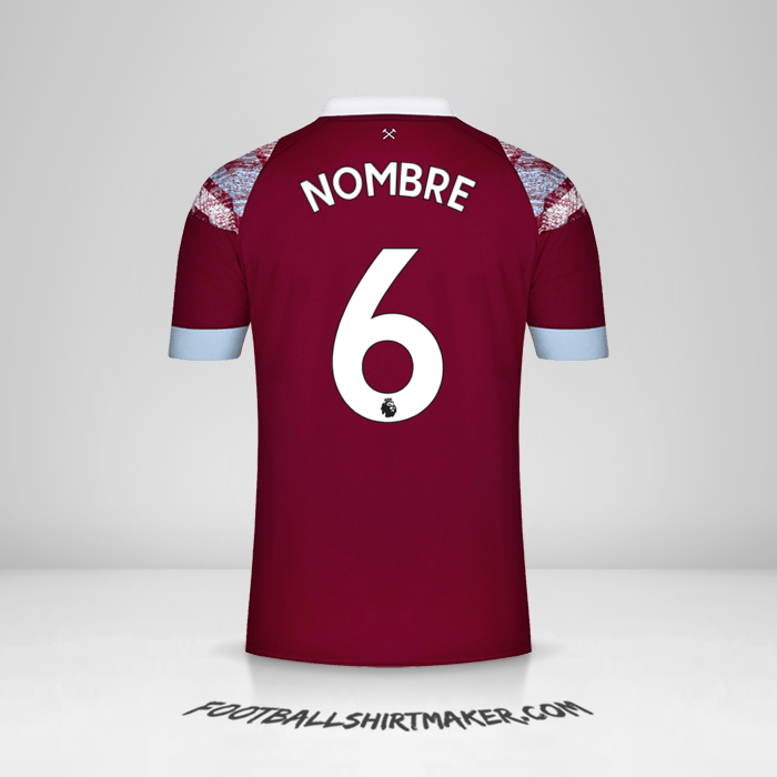 Jersey West Ham United FC 2022/2023 -  nombre - 6