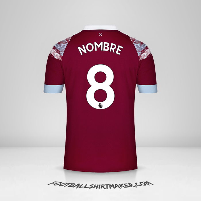 Jersey West Ham United FC 2022/2023 -  nombre - 8