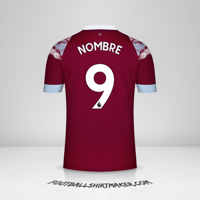 Jersey West Ham United FC 2022/2023 -  nombre - 9