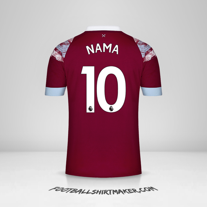 Jersey West Ham United FC 2022/2023 -  nama - 10