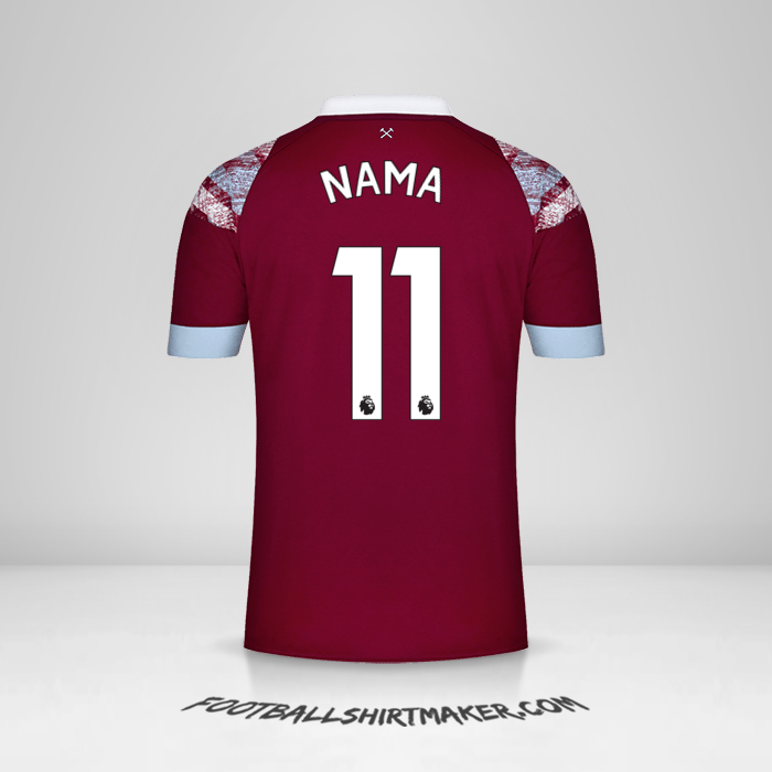 Jersey West Ham United FC 2022/2023 -  nama - 11