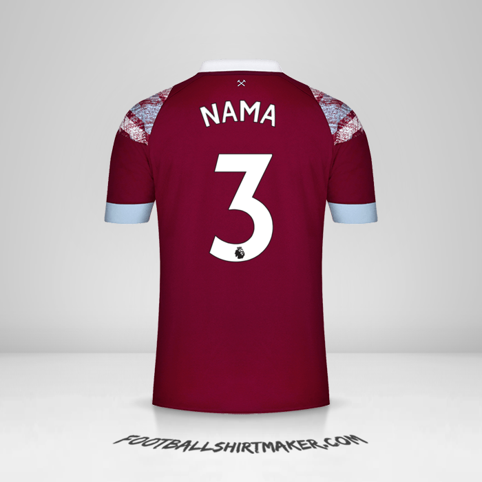 Jersey West Ham United FC 2022/2023 -  nama - 3