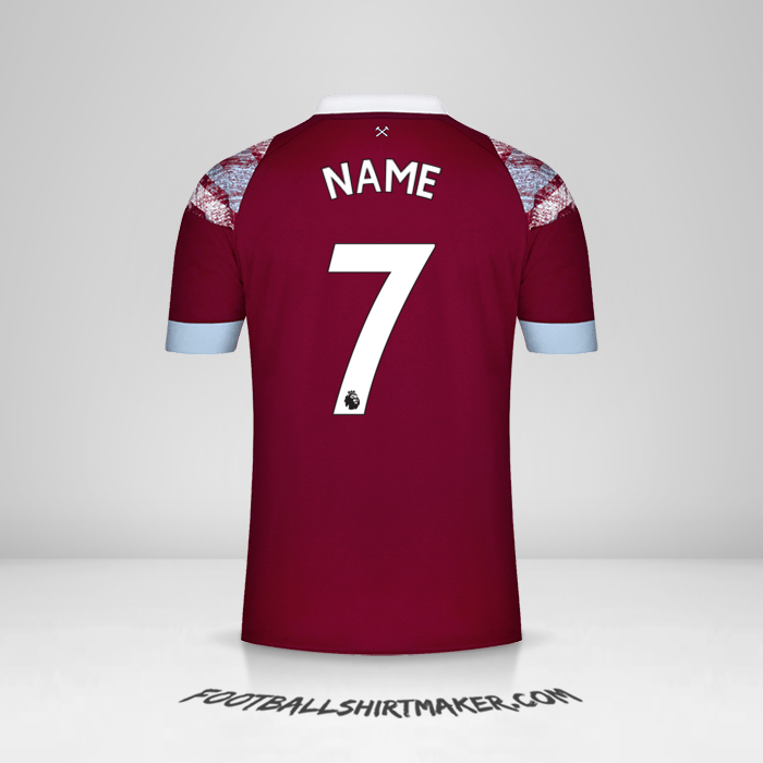 Jersey West Ham United FC 2022/2023 -  name - 7