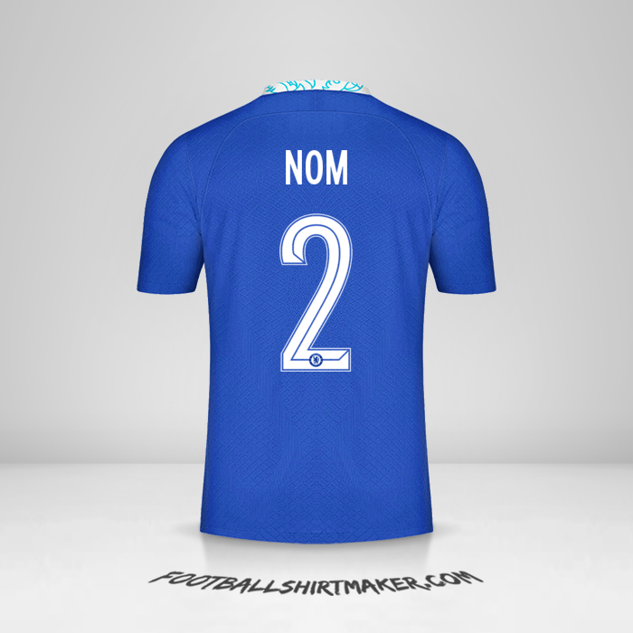 Maillot Chelsea Cup 2022/2023 -  nom - 2
