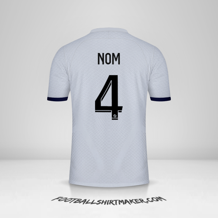 Maillot Paris Saint Germain 2022/2023 Extérieur -  nom - 4