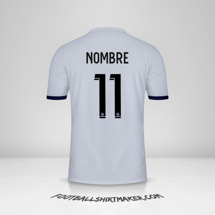 Camiseta Paris Saint Germain 2022/2023 Visita -  nombre - 11