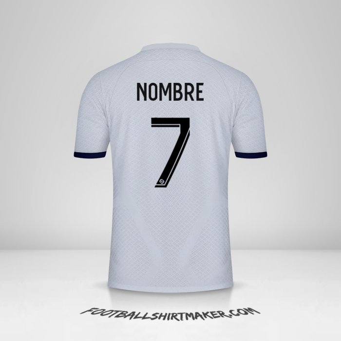 Camiseta Paris Saint Germain 2022/2023 Visita -  nombre - 7