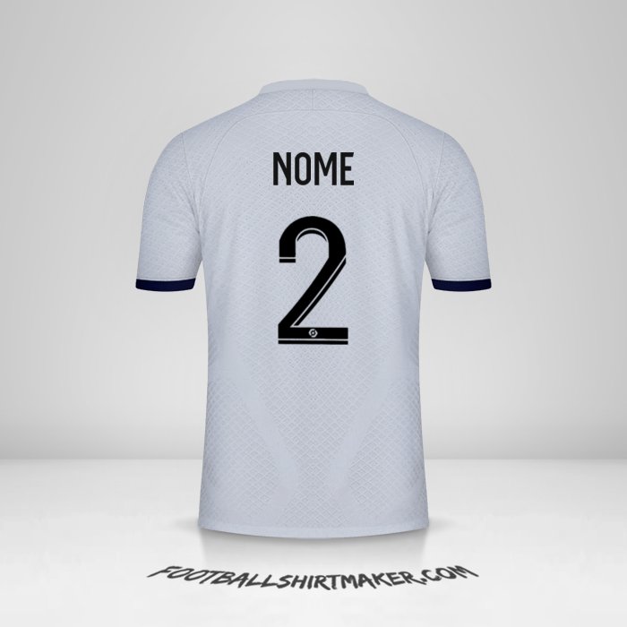 Camisa Paris Saint Germain 2022/2023 Alternativa -  nome - 2