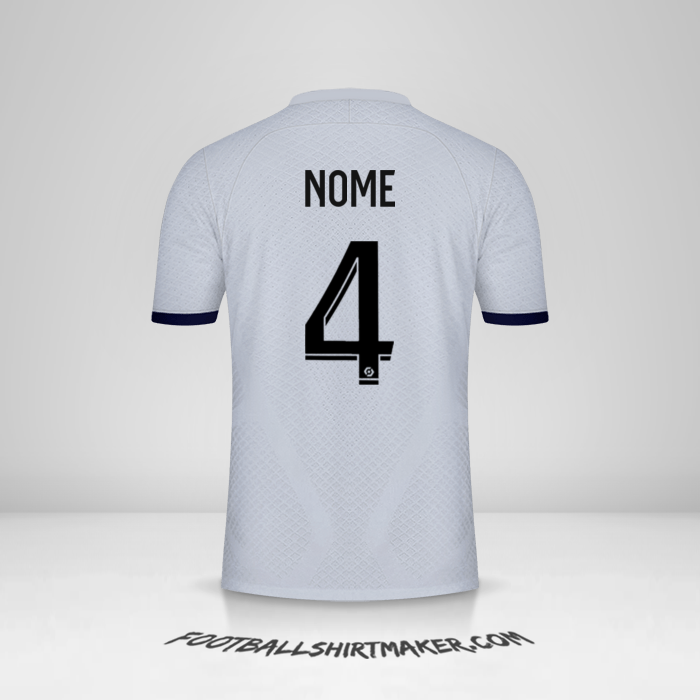 Maglia Paris Saint Germain 2022/2023 Seconda -  nome - 4