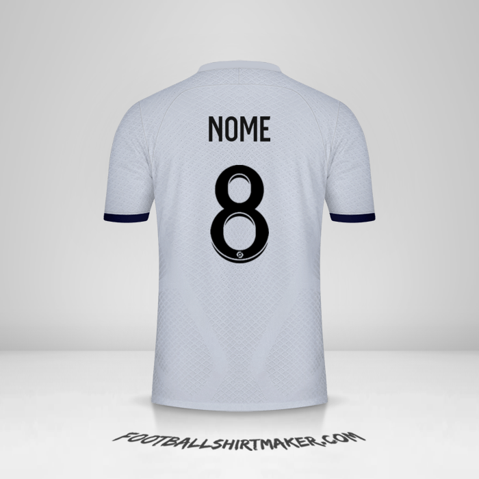 Camisa Paris Saint Germain 2022/2023 Alternativa -  nome - 8