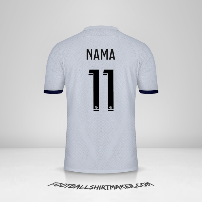 Jersey Paris Saint Germain 2022/2023 Alternatif -  nama - 11