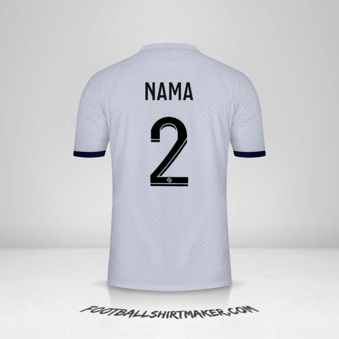 Jersey Paris Saint Germain 2022/2023 Alternatif -  nama - 2