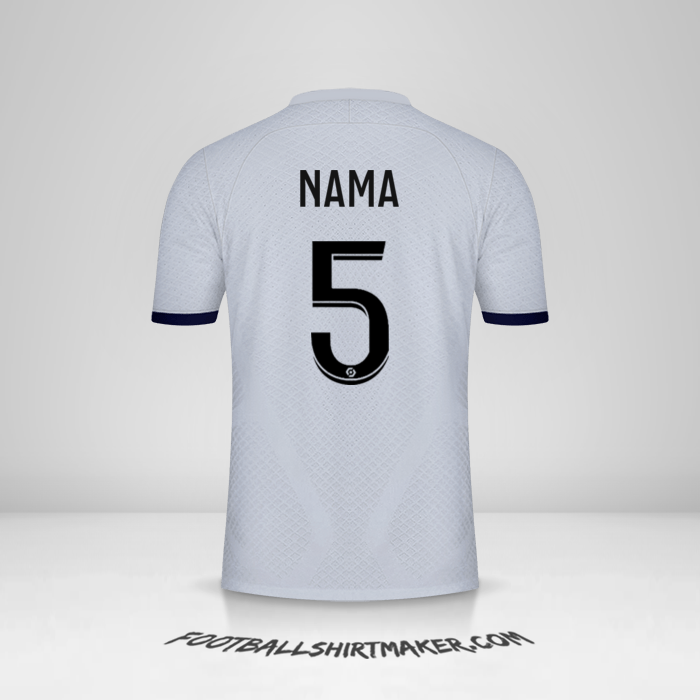Jersey Paris Saint Germain 2022/2023 Alternatif -  nama - 5