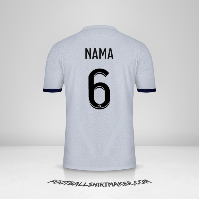 Jersey Paris Saint Germain 2022/2023 Alternatif -  nama - 6