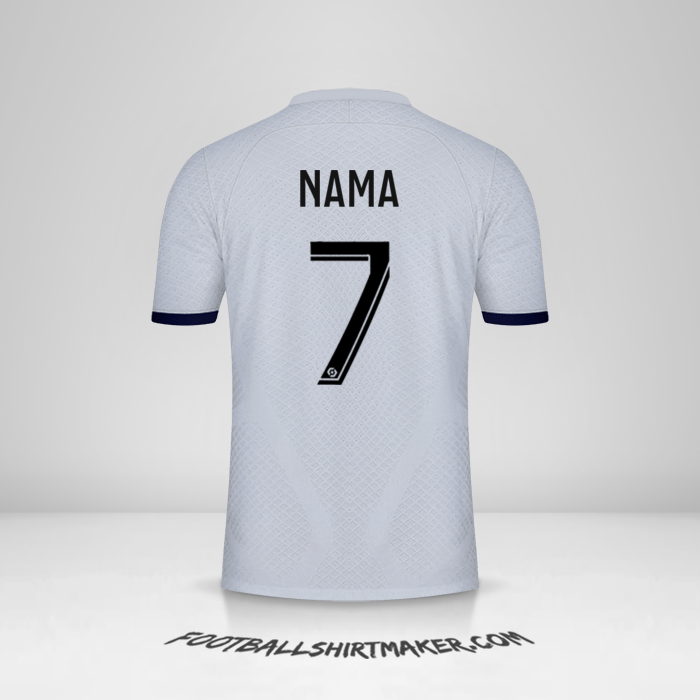 Jersey Paris Saint Germain 2022/2023 Alternatif -  nama - 7