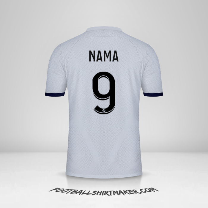Jersey Paris Saint Germain 2022/2023 Alternatif -  nama - 9
