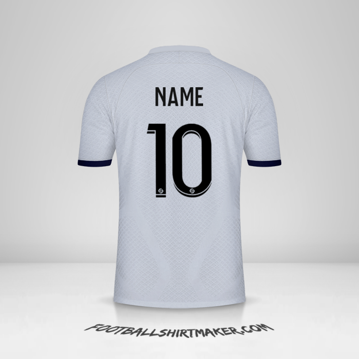 Shirt Paris Saint Germain 2022/2023 Away -  name - 10