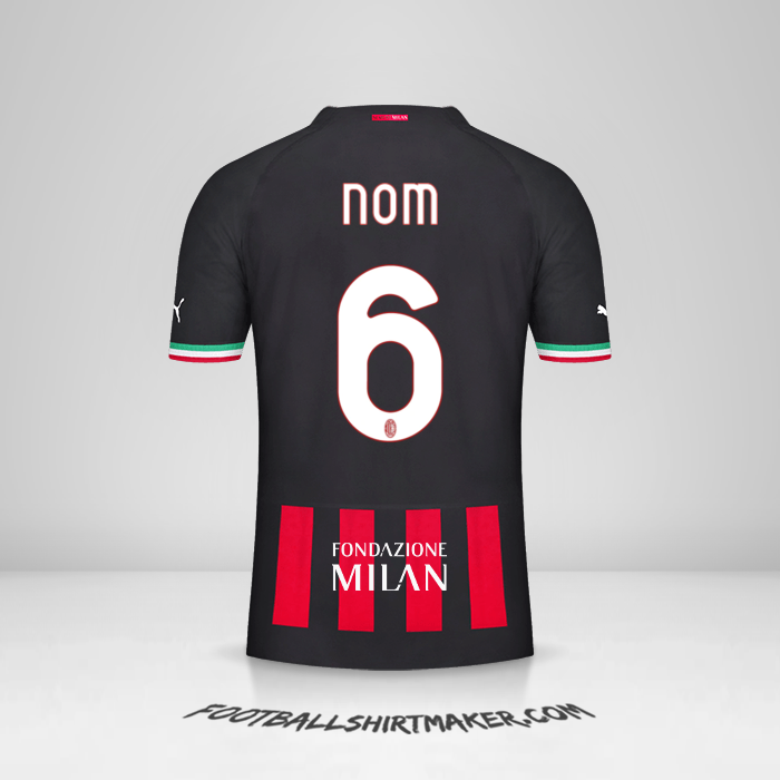 Maillot AC Milan Cup 2022/2023 -  nom - 6