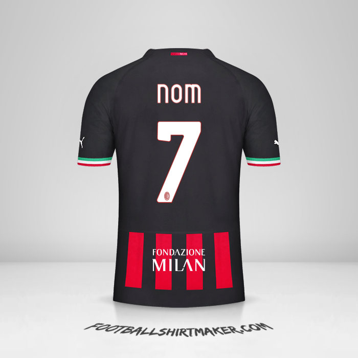 Maillot AC Milan Cup 2022/2023 -  nom - 7