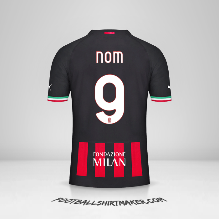 Maillot AC Milan Cup 2022/2023 -  nom - 9