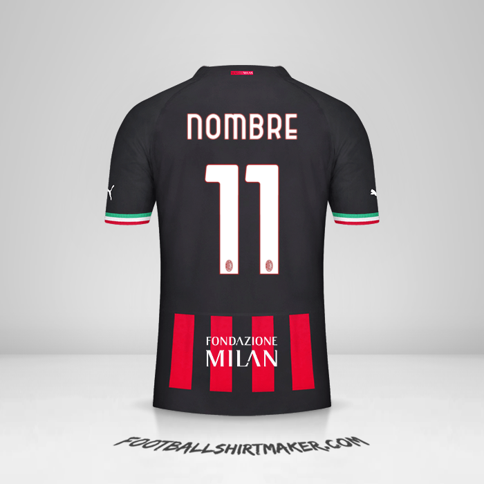 Jersey AC Milan Cup 2022/2023 -  nombre - 11