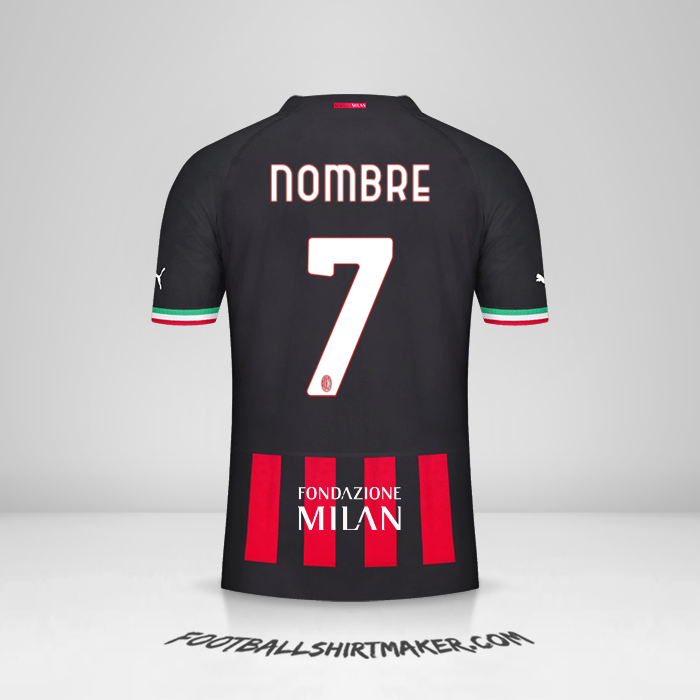 Jersey AC Milan Cup 2022/2023 -  nombre - 7