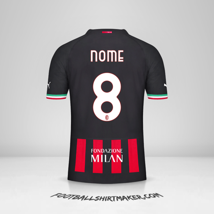 Maglia AC Milan Cup 2022/2023 -  nome - 8