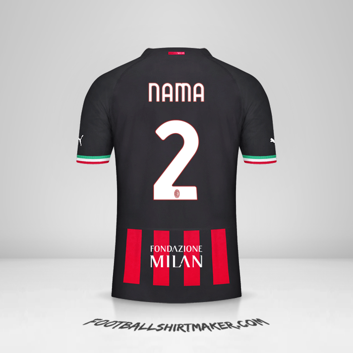 Jersey AC Milan Cup 2022/2023 -  nama - 2