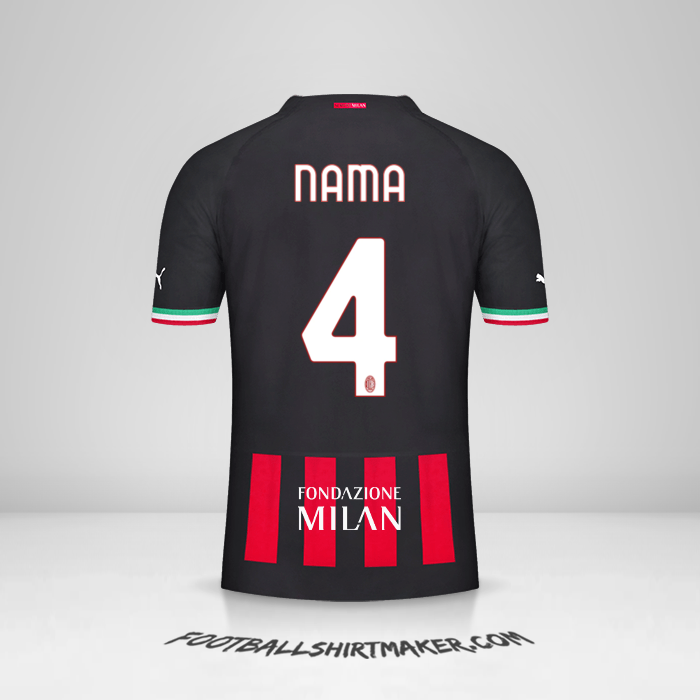 Jersey AC Milan Cup 2022/2023 -  nama - 4