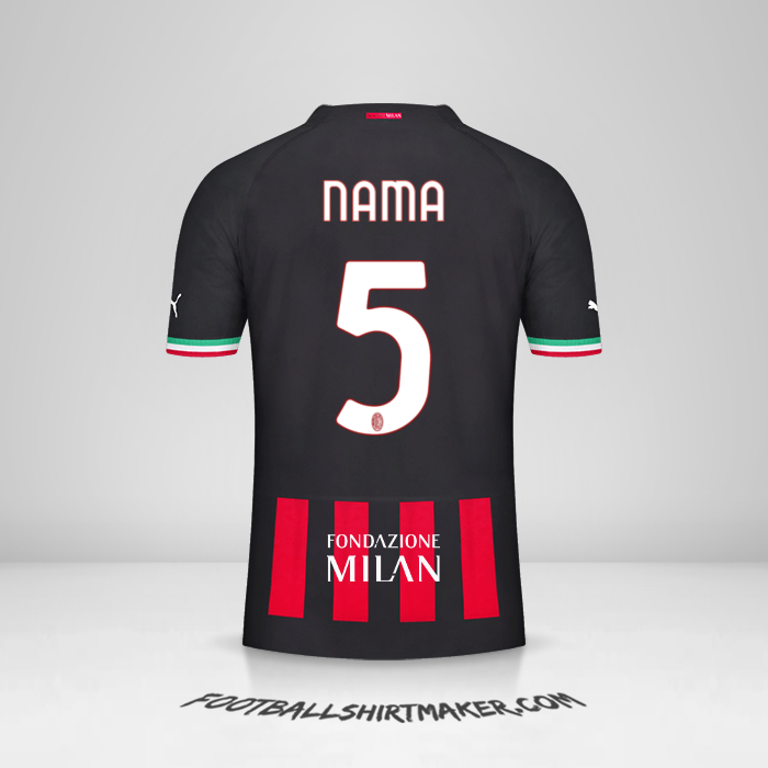 Jersey AC Milan Cup 2022/2023 -  nama - 5