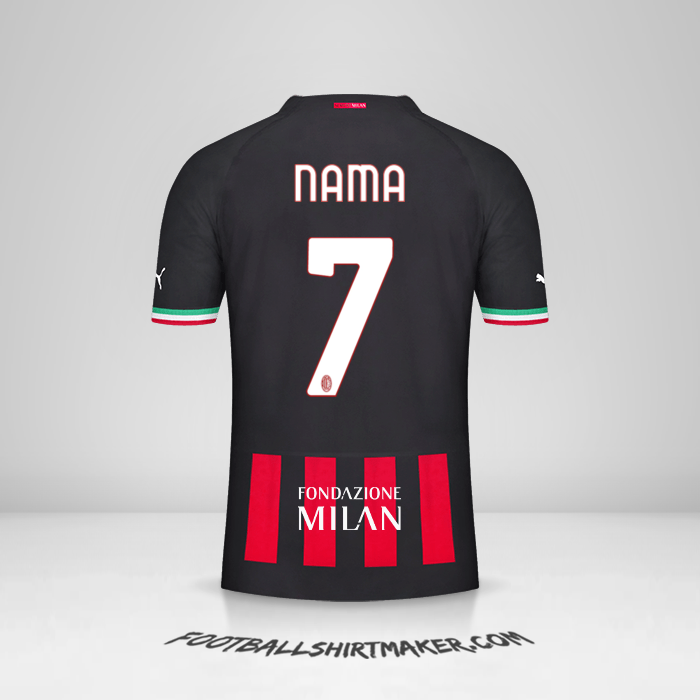 Jersey AC Milan Cup 2022/2023 -  nama - 7