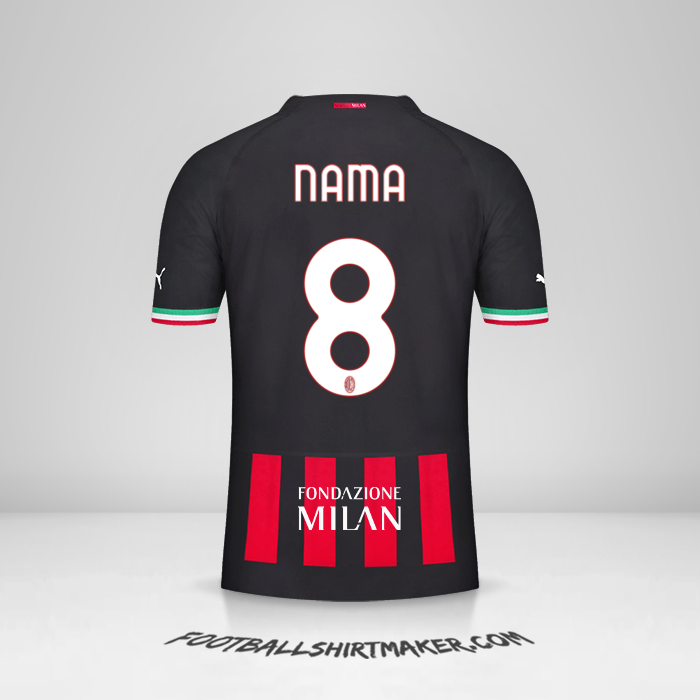 Jersey AC Milan Cup 2022/2023 -  nama - 8