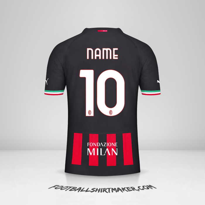 Jersey AC Milan Cup 2022/2023 -  name - 10