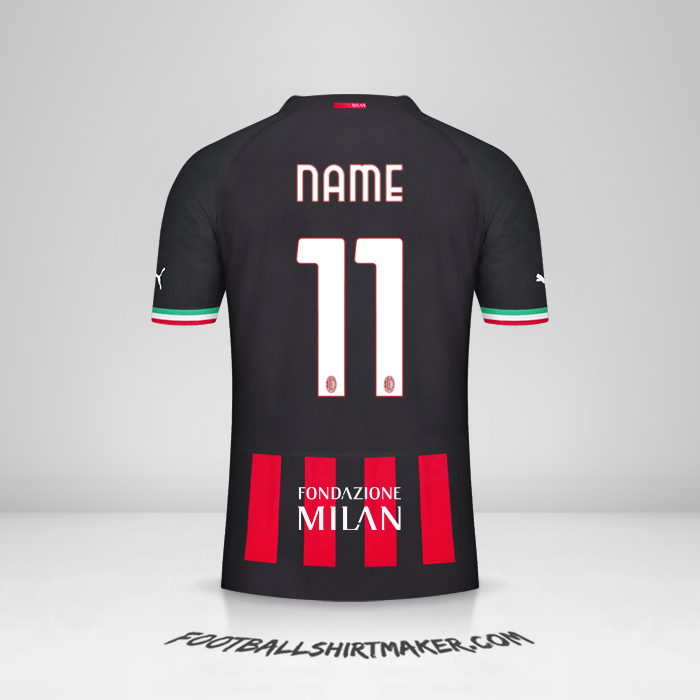 Trikot AC Milan Cup 2022/2023 -  name - 11