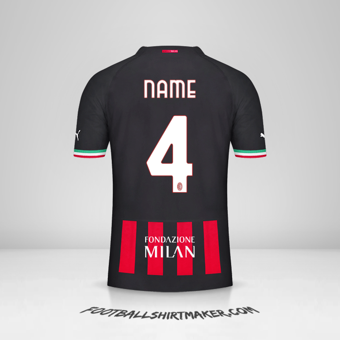 Trikot AC Milan Cup 2022/2023 -  name - 4