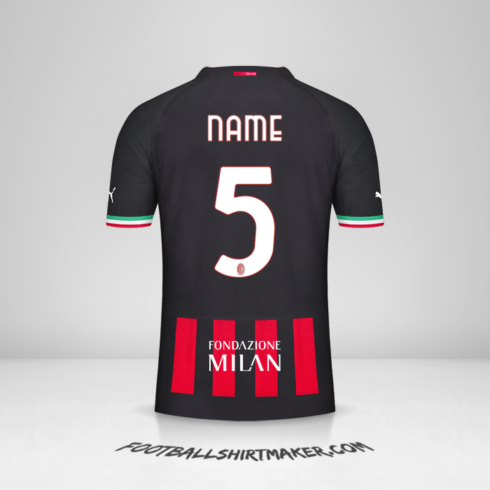 Trikot AC Milan Cup 2022/2023 -  name - 5