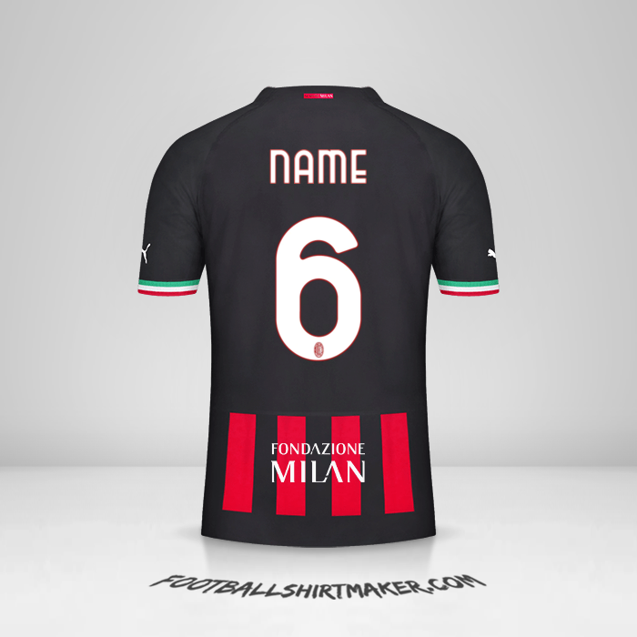 Trikot AC Milan Cup 2022/2023 -  name - 6
