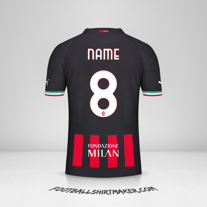 Shirt AC Milan Cup 2022/2023 -  name - 8