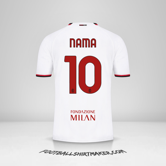 Jersey AC Milan Cup 2022/2023 Alternatif -  nama - 10