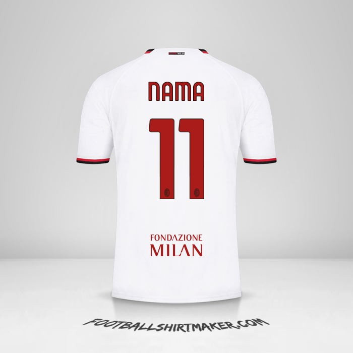 Jersey AC Milan Cup 2022/2023 Alternatif -  nama - 11