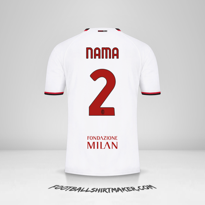 Jersey AC Milan Cup 2022/2023 Alternatif -  nama - 2