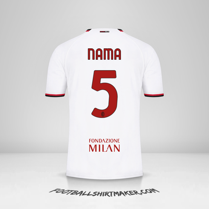Jersey AC Milan Cup 2022/2023 Alternatif -  nama - 5