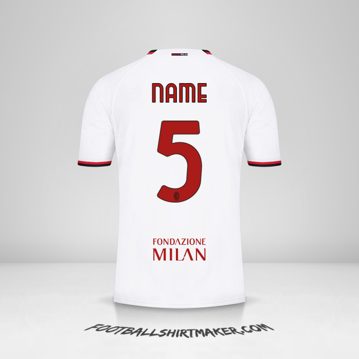 Trikot AC Milan Cup 2022/2023 Auswärts -  name - 5