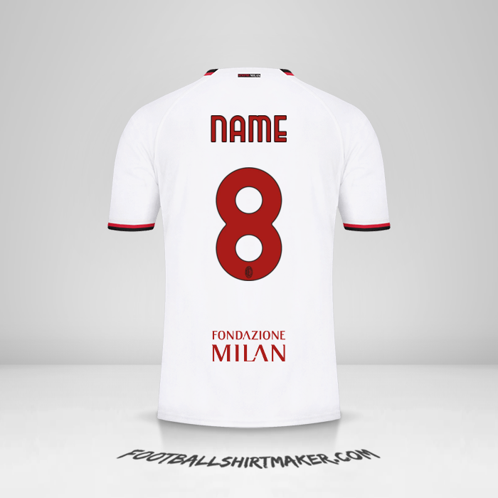 Trikot AC Milan Cup 2022/2023 Auswärts -  name - 8