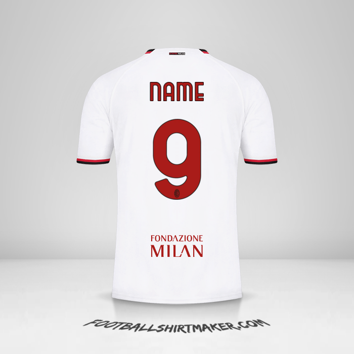 Trikot AC Milan Cup 2022/2023 Auswärts -  name - 9