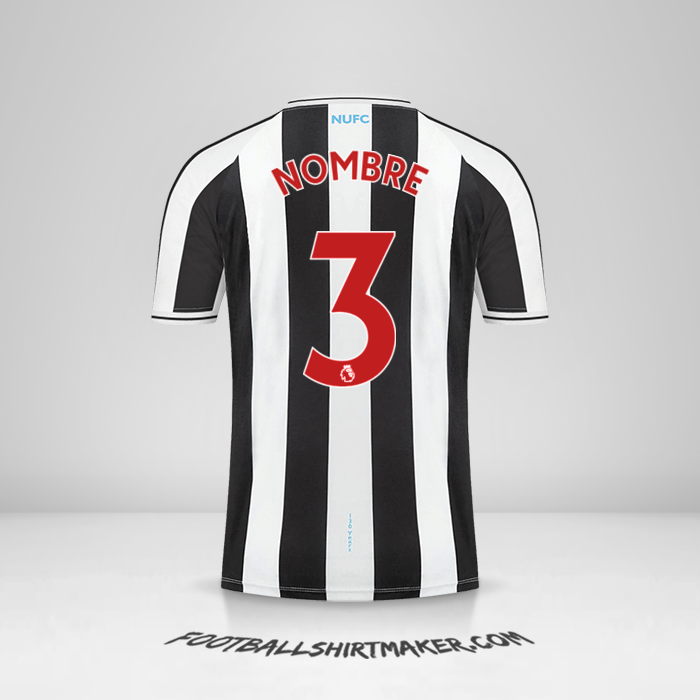 Camiseta Newcastle United FC 2022/2023 -  nombre - 3