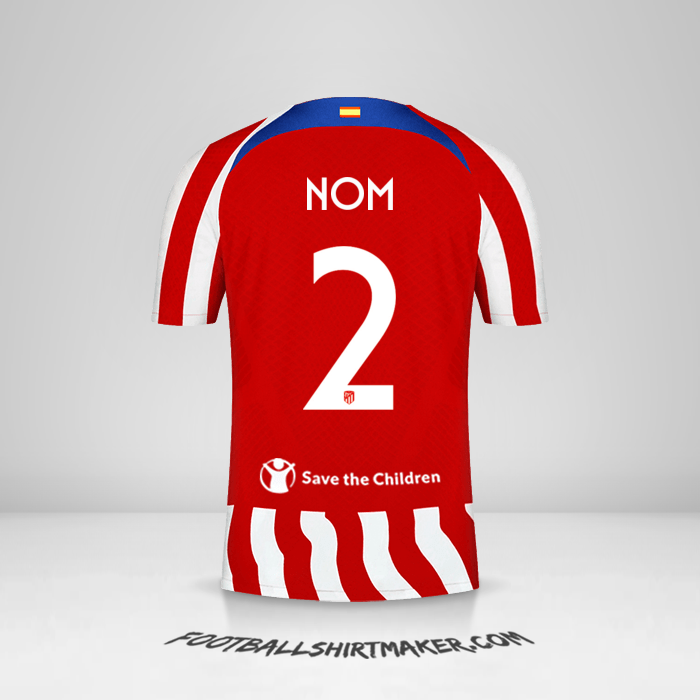 Maillot Atletico Madrid Cup 2022/2023 -  nom - 2