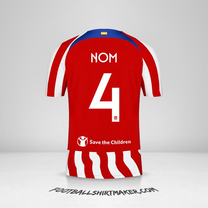 Maillot Atletico Madrid Cup 2022/2023 -  nom - 4