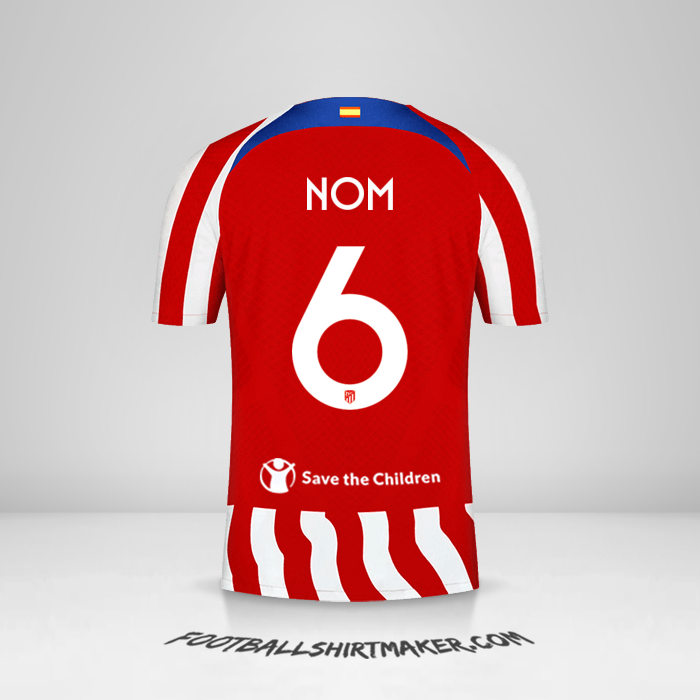 Maillot Atletico Madrid Cup 2022/2023 -  nom - 6