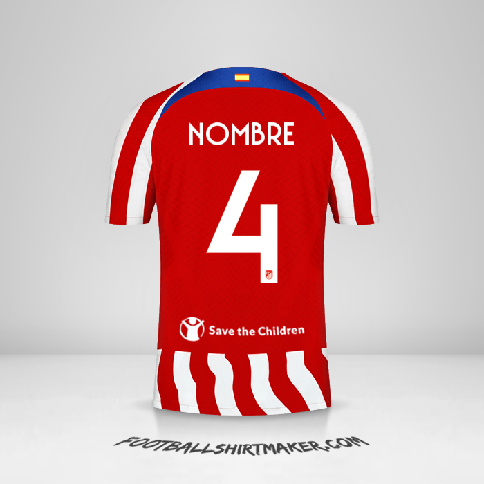 Jersey Atletico Madrid Cup 2022/2023 -  nombre - 4